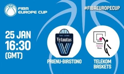 Siliņš ar 13 punktiem palīdz ”Telekom Baskets” garantēt vietu FIBA Eiropas kausa izslēgšanas turnīrā (+VIDEO)