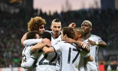 Mančestras ”United” iekļūst UEFA Eiropas līgas astotdaļfinālā (+VIDEO)