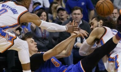 Porziņģim pirms došanās uz NBA Visu zvaigžņu spēles pasākumiem 11 gūti punkti ” Knicks” zaudējumā (+VIDEO)