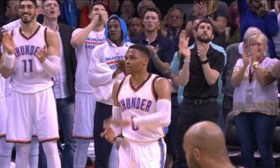 NBA: Vestbruks atkārto rekordu, savācot 41. “triple-double” (+VIDEO)