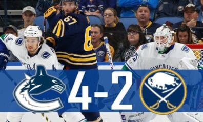 Girgensons nespēlē, “Sabres” piekāpjas “Canucks” (VIDEO)