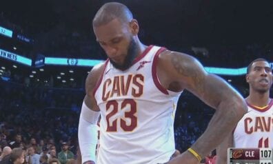 NBA: Džeimsa “triple-double” neglābj Klīvlendu no zaudējuma “Nets” (VIDEO)