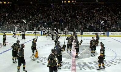 NHL hokejs ir ieradies Vegasā – “Golden Knights” raksta vēsturi (VIDEO)