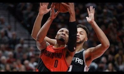 Bertānam neliels spēles laiks ”Spurs” uzvarā pret ”Trail Blazers” (VIDEO)