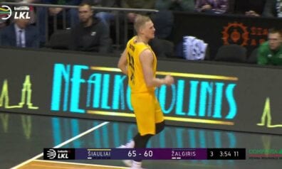 “Žalgiris” pēc uzvaras pār CSKA paklūp pret Šauļiem (VIDEO)