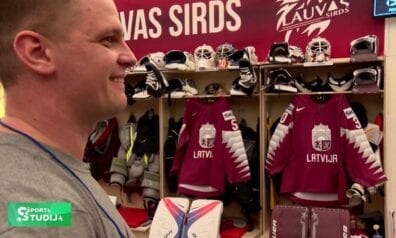 VIDEO: Ekskluzīvs ieskats Latvijas izlases ģērbtuvēs