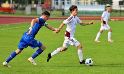 Renārs Varslavāns, Latvijas U18 futbola izlase. Sportazinas.com