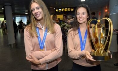 Tīna Graudiņa un Anastasija Kravčenoka, www.sportazinas.com