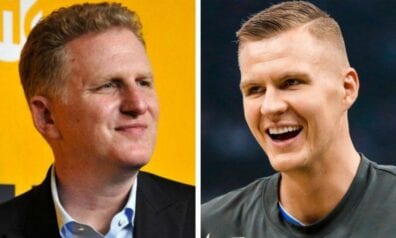Maikls Rapaports un Kristaps Porziņģis, www.sportazinas.com