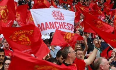 Mančestras United fani, www.sportazinas.com