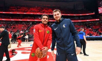 Trejs Jangs un Luka Dončičs, www.sportazinas.com