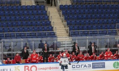 KHL spēle bez skatītājiem, www.sportazinas.com