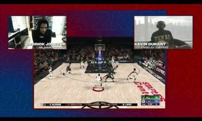 NBA “2k20” spēlētāju turnīrā Durants izkrīt jau pirmajā kārtā