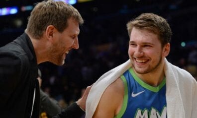 Dirks Novickis un Luka Dončičs, www.sportazinas.com