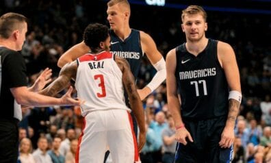Bredlijs Bīls, Kristaps Porziņģis un Luka Dončičs, www.sportazinas.com