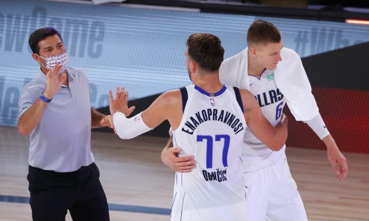 Luka Dončičs un Kristaps Porziņģis