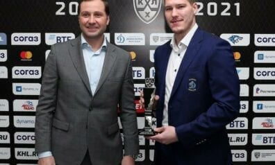 KHL prezidents Aleksejs Morozovs un Dmitrijs Jaškins