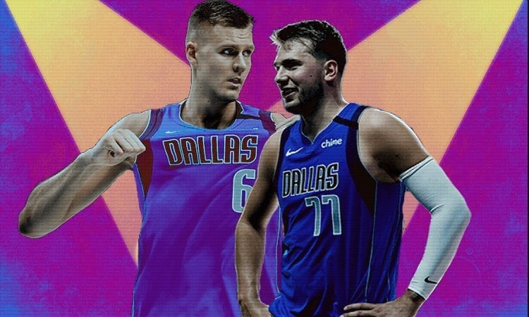 Kristaps Porziņģis un Luka Dončičs