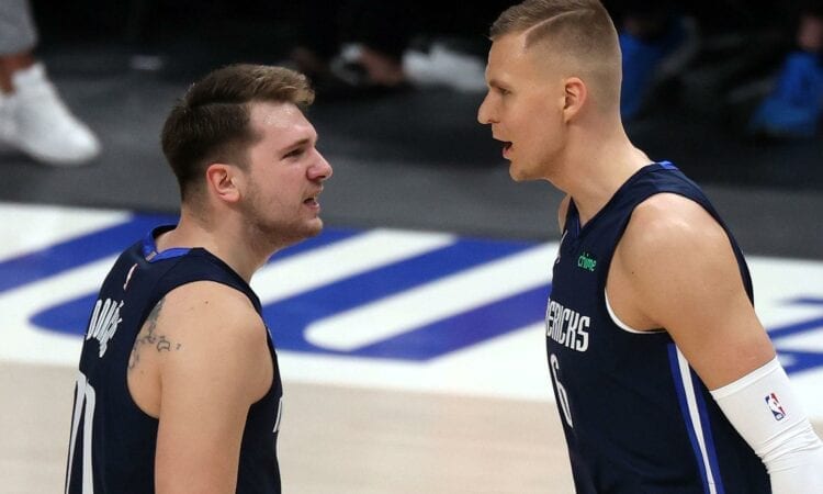 Luka Dončičs un Kristaps Porziņģis