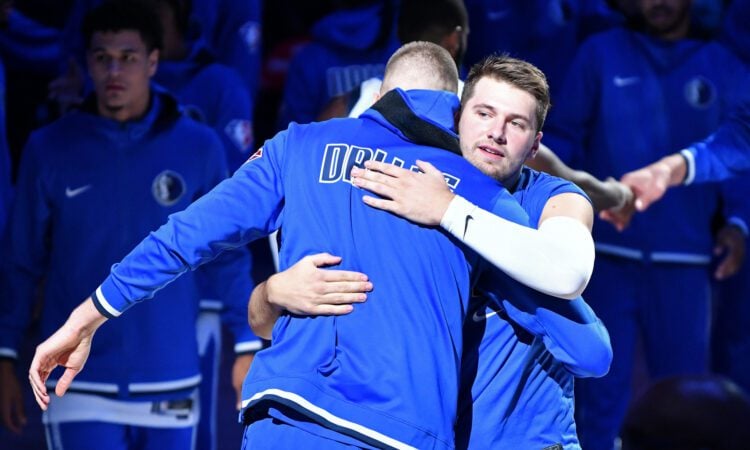 Luka Dončičs un Kristaps Porziņģis