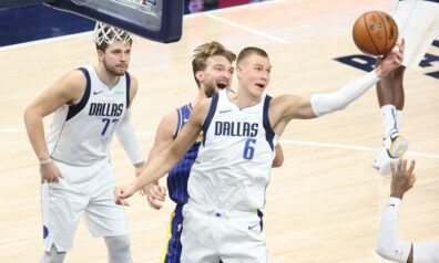 Kristaps Porziņģis un Domants Sabonis