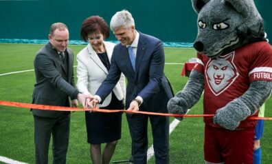 Rēzeknes slegtās futbola halles atklāšana