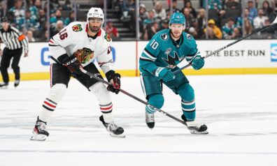 Sanhosē Sharks pret Čikāgas Blackhawks