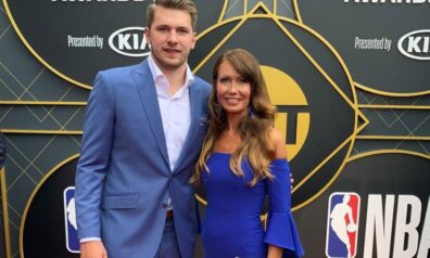 Luka Dončičs un Mirjama Poterbina