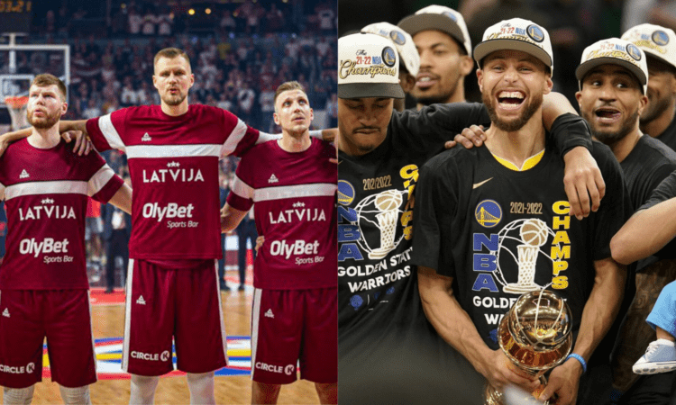 Latvijas basketbola izlase un Goldensteitas 