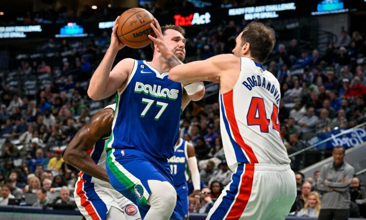 Luka Dončičs un Bojans Bogdanovičs