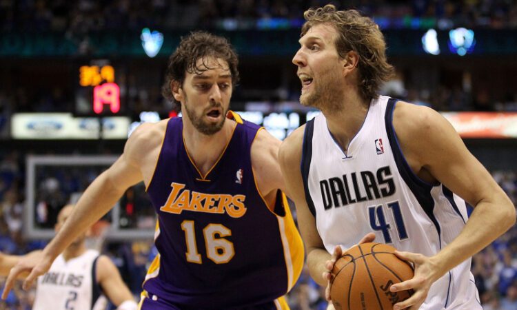 Pau Gasols un Dirks Novickis