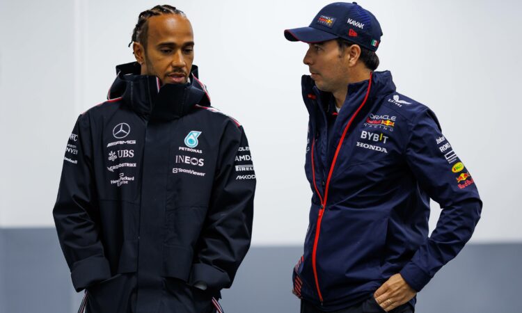 Lūiss Hamiltons un Serhio Peress