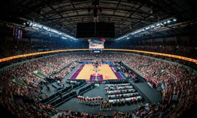 Basketbola izlases spēle Arēnā Rīga