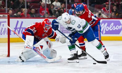 Bļugers debitē “Canucks” rindās ar drošu uzvaru