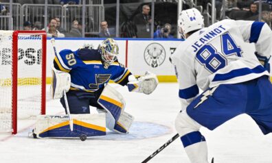 “Capitals” un “Blues” vārtsargi nosargā vārtus neskartus