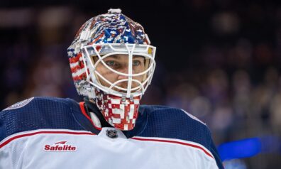 Ar Merzļikina varoņdarbiem nepietiek – “Blue Jackets” sāpīgi zaudē “Rangers”