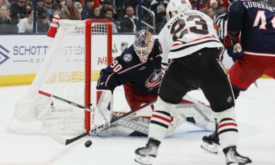 Merzļikins atvaira virs 90% metienu, “Blue Jackets” beidzot uzvar