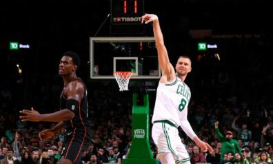 Porziņģi apturēt nevar – latvietis aizvada rezultatīvāko maču “Celtics” kreklā