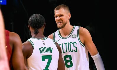 Porziņģa tālmetieni lido garām, “Celtics” uzvaru sēriju turpina arī pret “Cavaliers”
