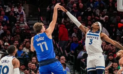 Neapturamais Dončičs met un piespēle, “Mavs” argumentus pret “Timberwolves” tomēr neatrod