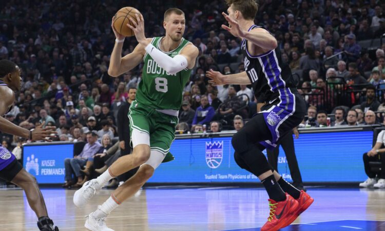 Kristaps Porziņģis un Domants Sabonis