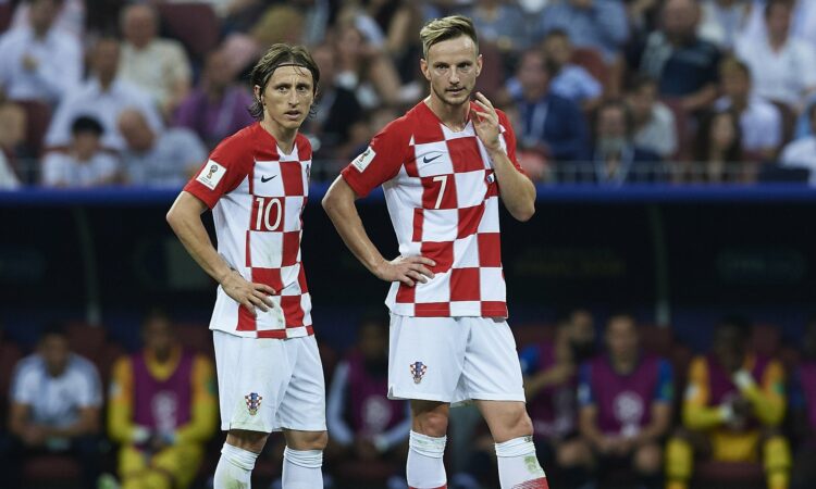 Luka Modričs un Ivans Rakitičs