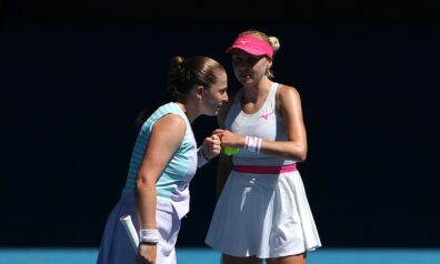 Aļona Ostapenko un Ludmila Kičenoka