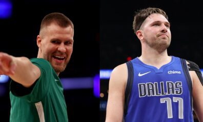 Kristaps Porziņģis un Luka Dončičs