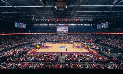 Arēna Rīga Latvijas basketbola izlases spēles laikā