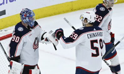 Merzļikinam laba spēle, “Blue Jackets” apspēlē NHL vājāko vienību