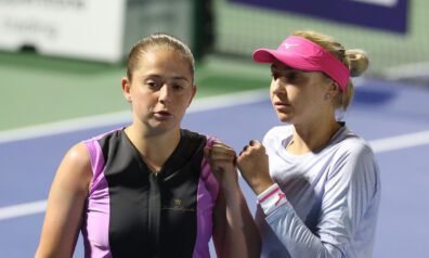 Aļona Ostapenko un Ludmila Kičenoka