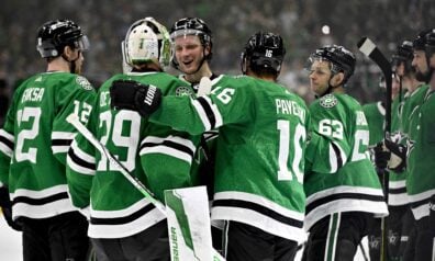 “Stars” apspēlē “Oilers” un Rietumu konferences finālsērijā panāk neizšķirtu
