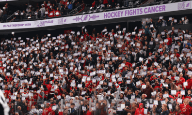 Hokeja fani NHL mača laikā