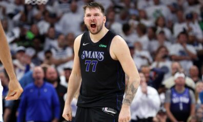 Dončičs par uzvaras metienu: Nevaru pakustēties ātri, bet ātrāk par Gobēru